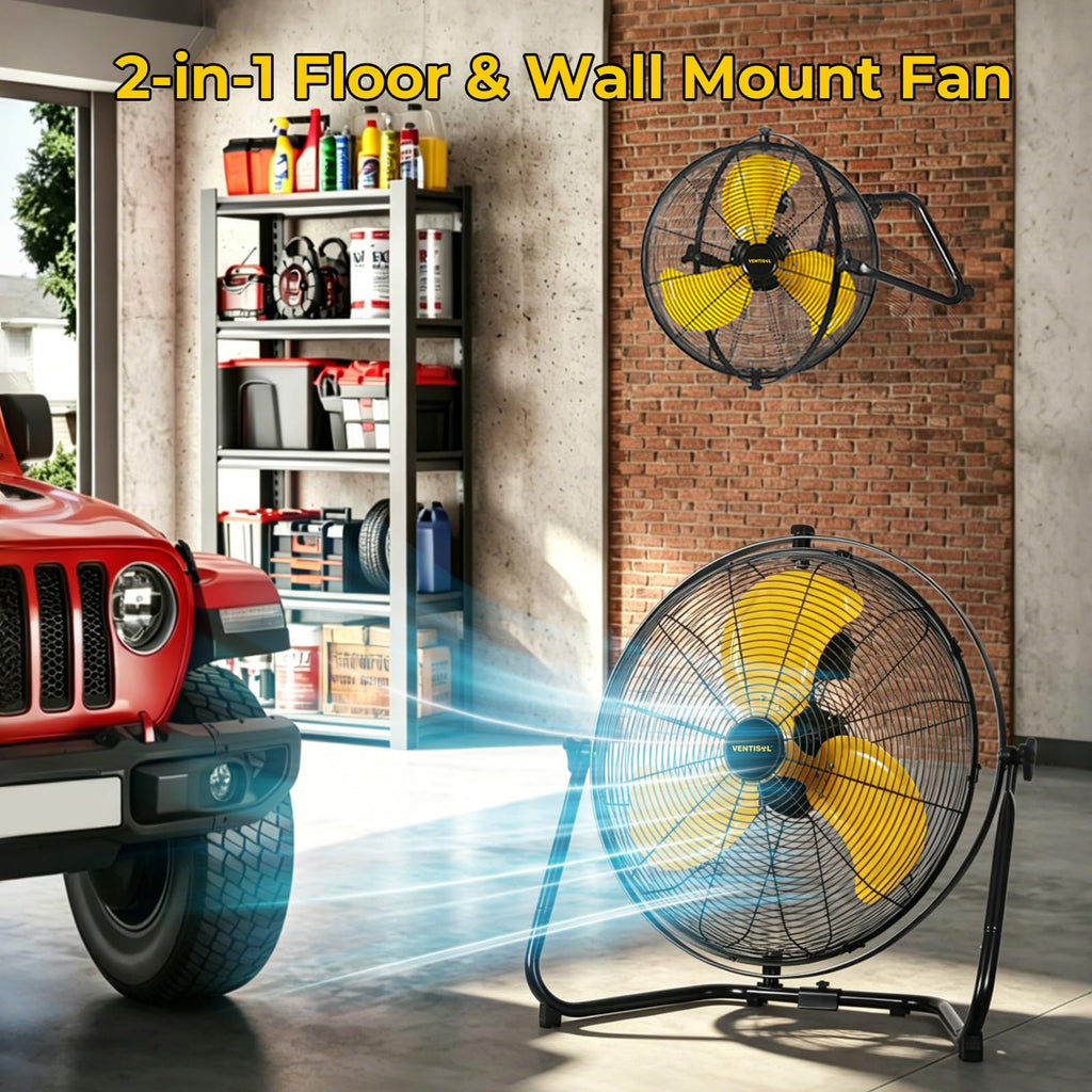 20 Inch 2-in-1 Floor Wall Mounted Fan O49108