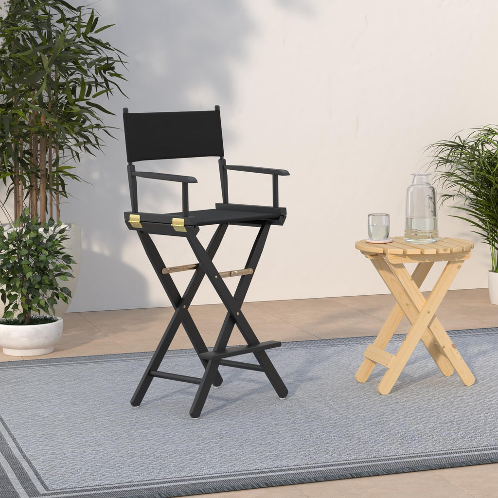 Black Bar Height Director's Chair A702