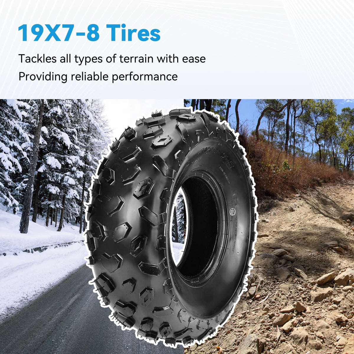 19x7-8 Mini Bike Tire Tubeless Replacement C40992