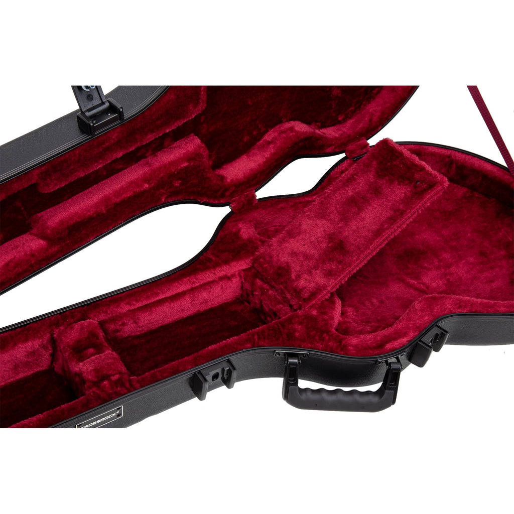 Black Semi-Hollow Electric Guitar Flight Case with Lock H84619