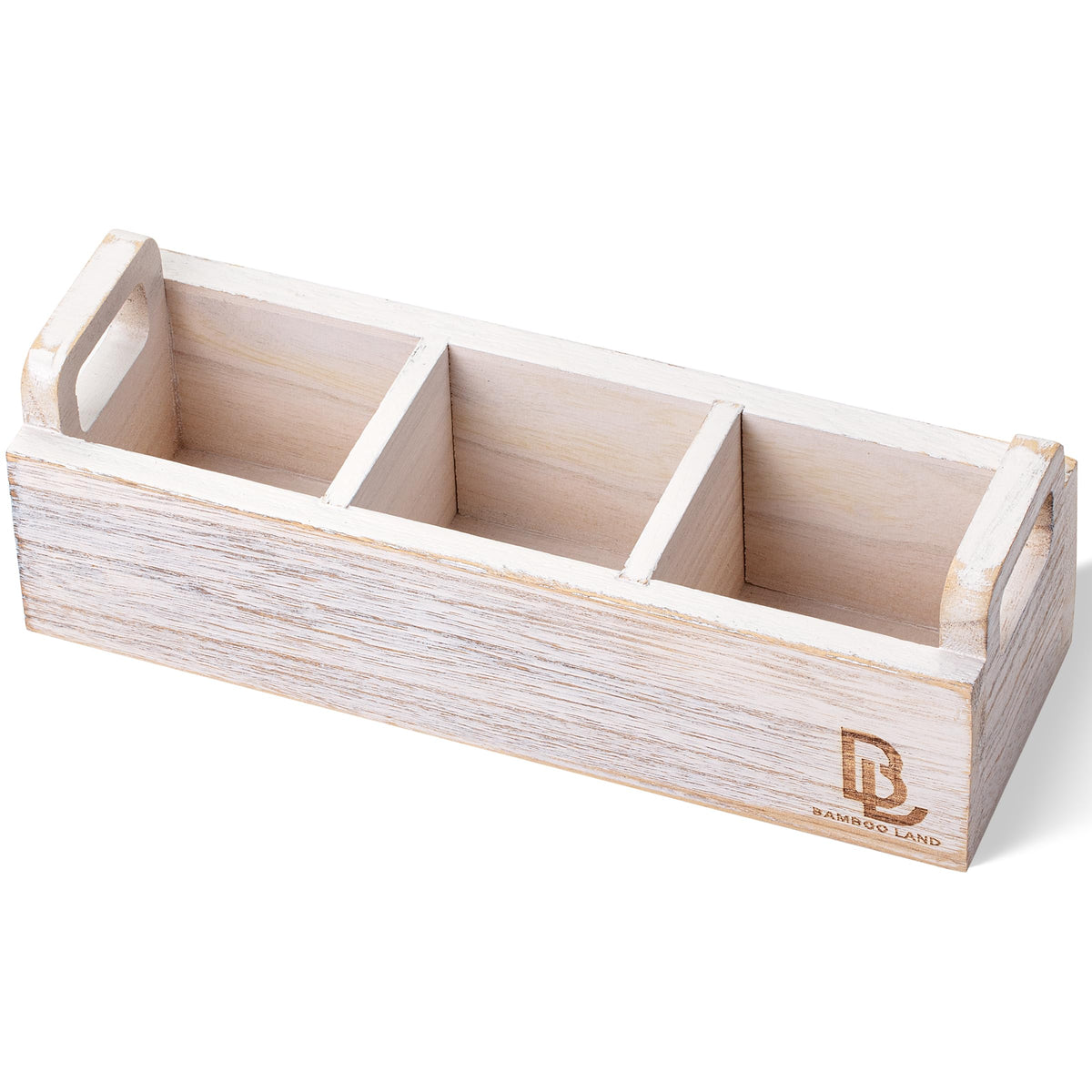 Wooden 3 Slot Tea Bag Organizer U963