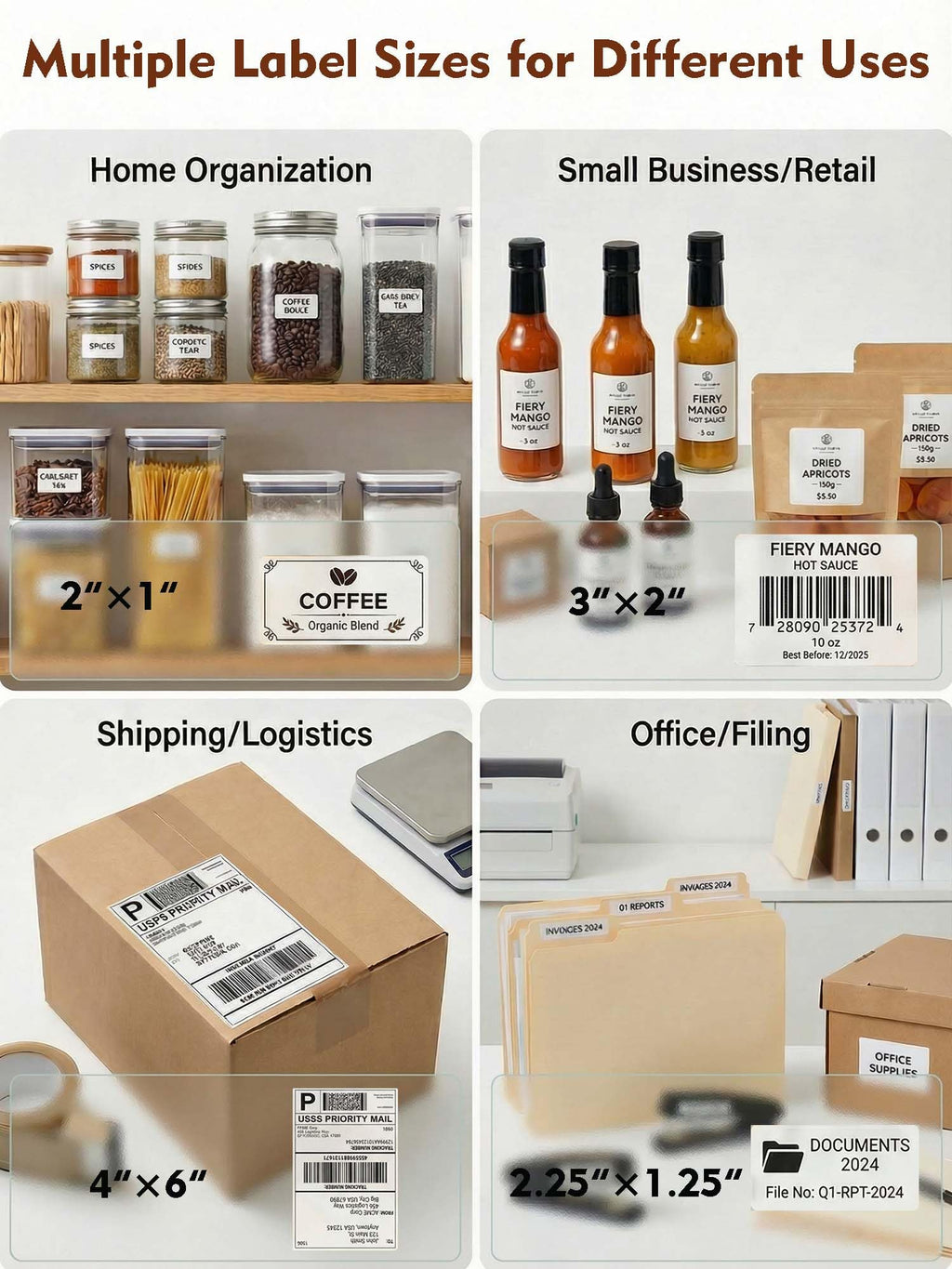Bluetooth Thermal Shipping Label Printer 4x6 Black N3345