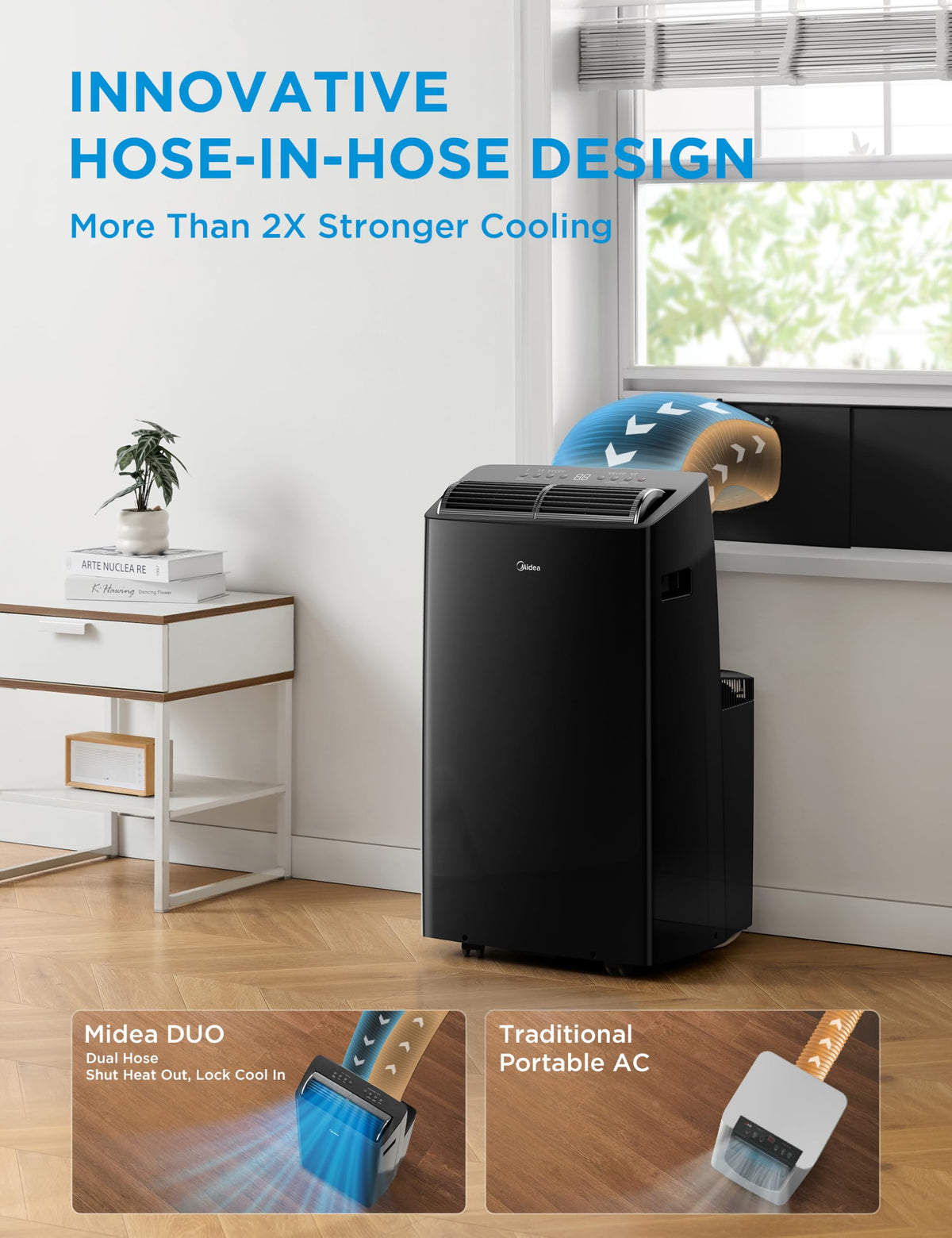 14,000 BTU Portable Air Conditioner with Heat H8876