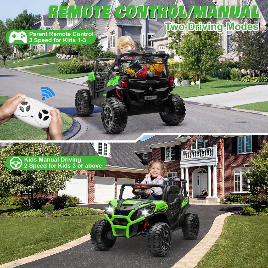 Green 2-Seater Ride On Car Truck D70201
