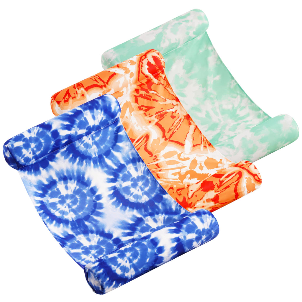 3 Pack 4-in-1 Inflatable Pool Floats Water Hammock Lounges D75006