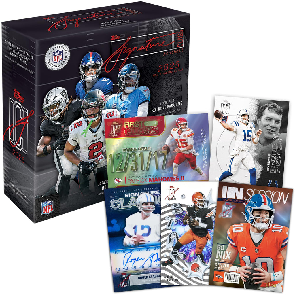 2025 NFL Signature Class Football Mega Box O427499
