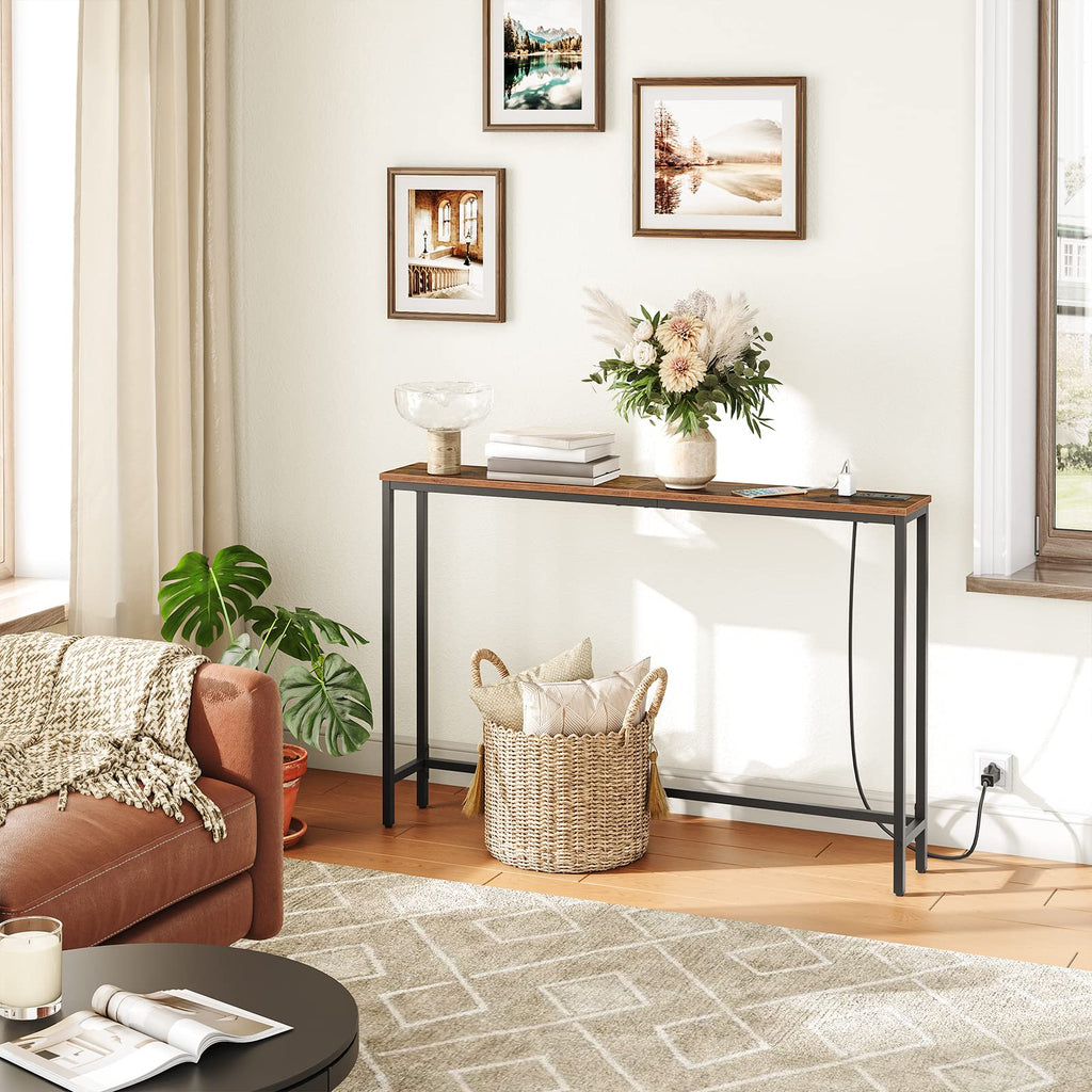 47.2" Narrow Console Table with Power Outlet C727208
