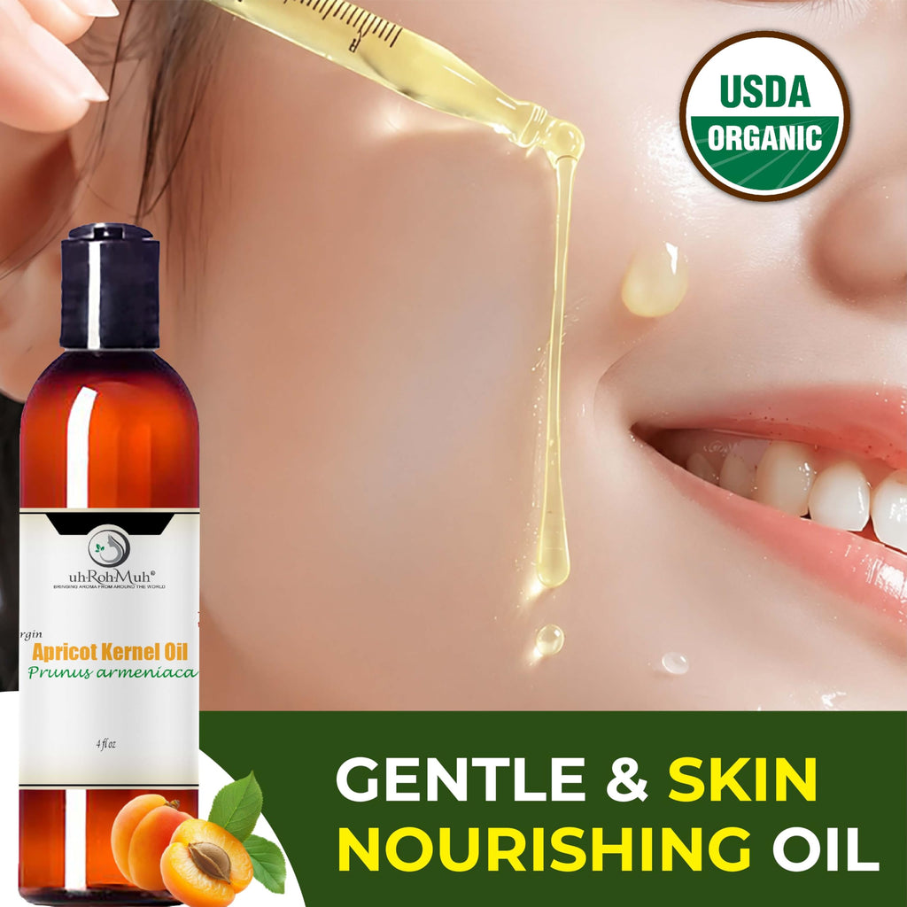 Cold Pressed Apricot Kernel Carrier Oil 4 Fl Oz U3556