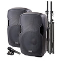 Portable Bluetooth PA Speaker System, 2000W, Black J23676