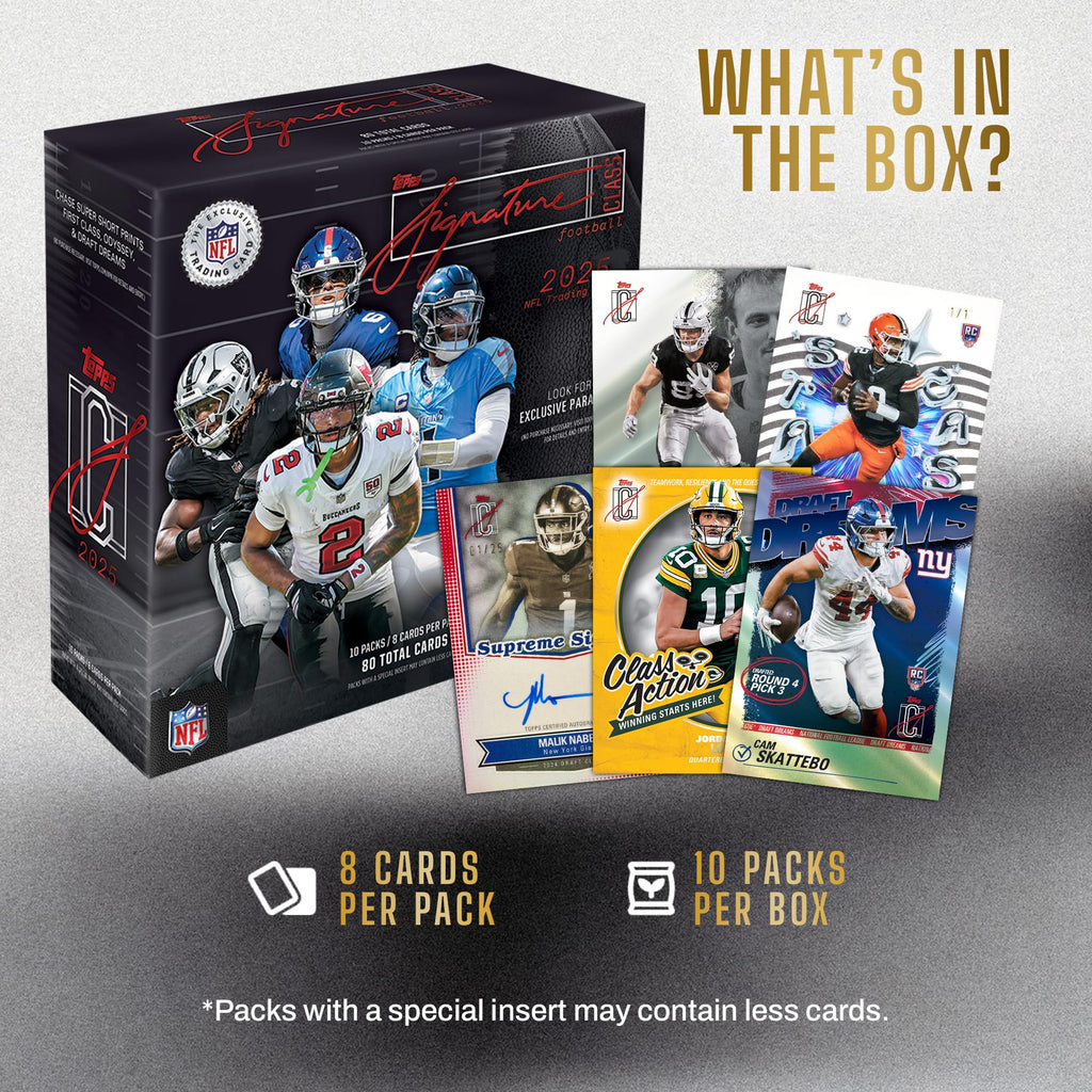 2025 NFL Signature Class Football Mega Box O427499