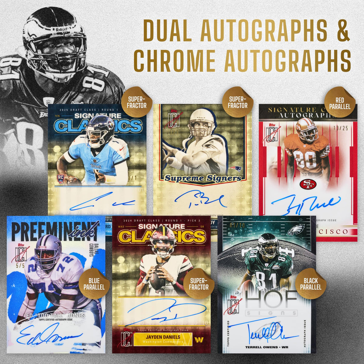 2025 NFL Signature Class Football Mega Box O427499