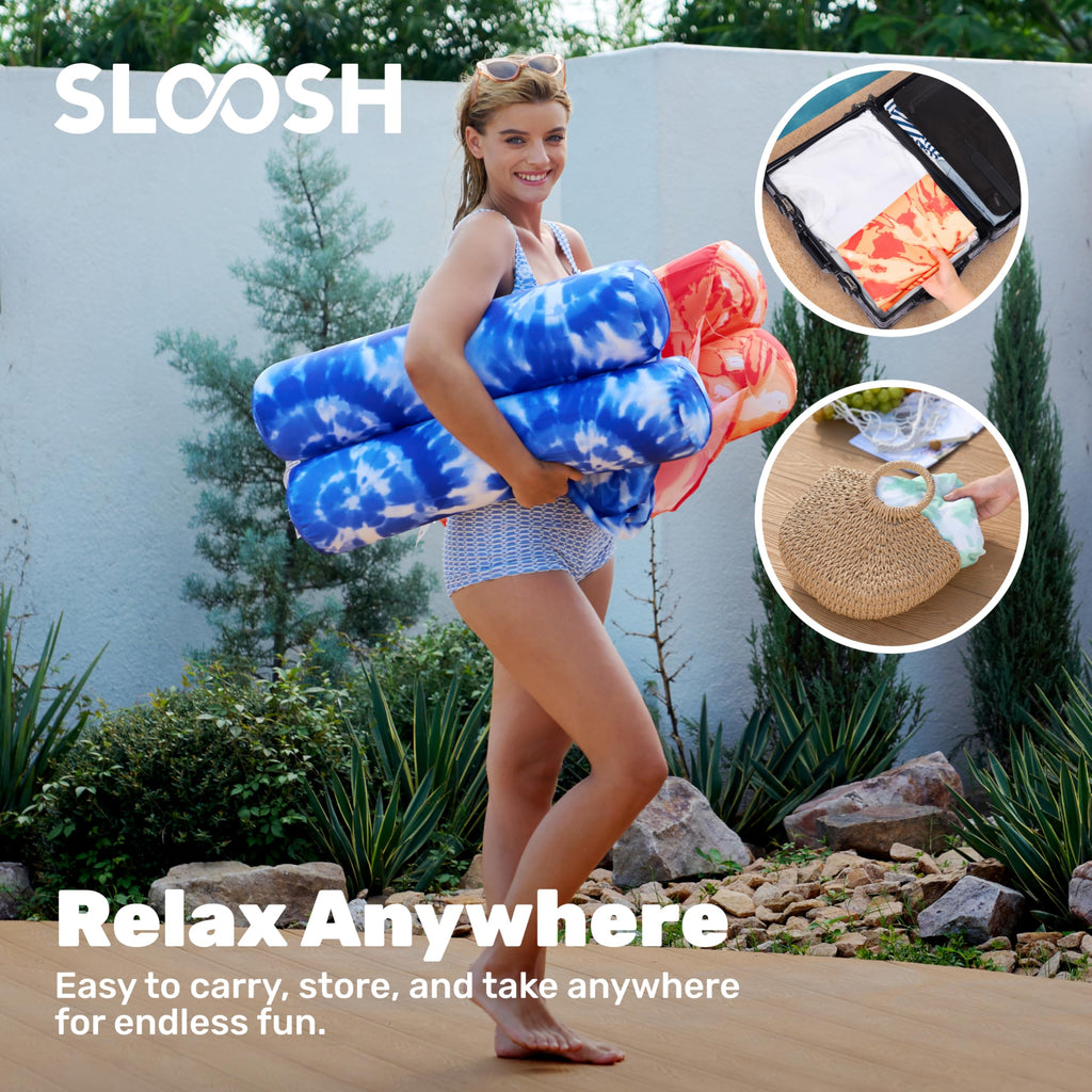 3 Pack 4-in-1 Inflatable Pool Floats Water Hammock Lounges D75006