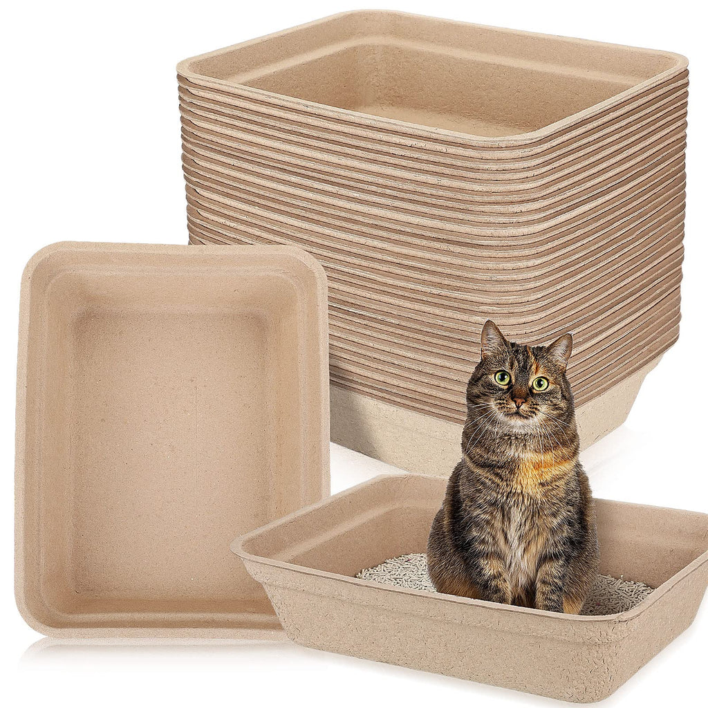 30 Pack Disposable Cat Litter Tray J61884