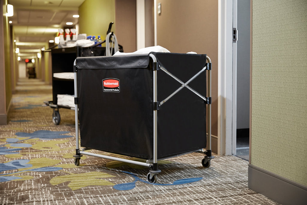 Black Steel Collapsible X Cart D13414