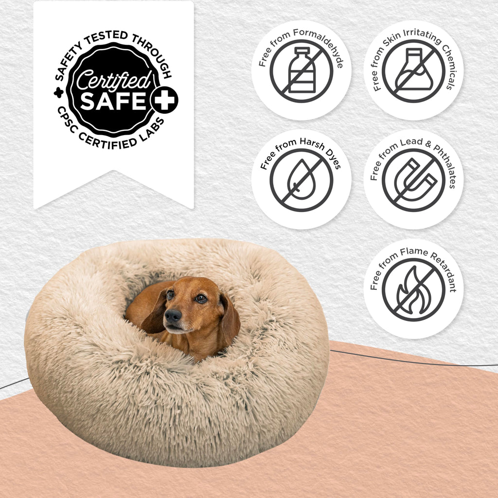 Small Taupe Dog Bed Y65676